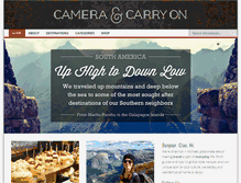 Tablet Screenshot of cameraandcarryon.com
